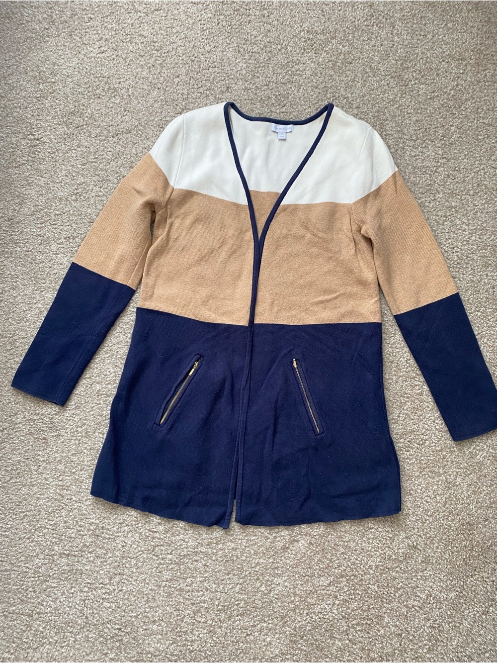 Charter Club Cotton Open Cardigan Size S